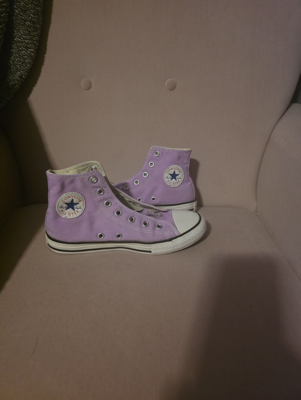 Converse Lavender High-Top Sneakers